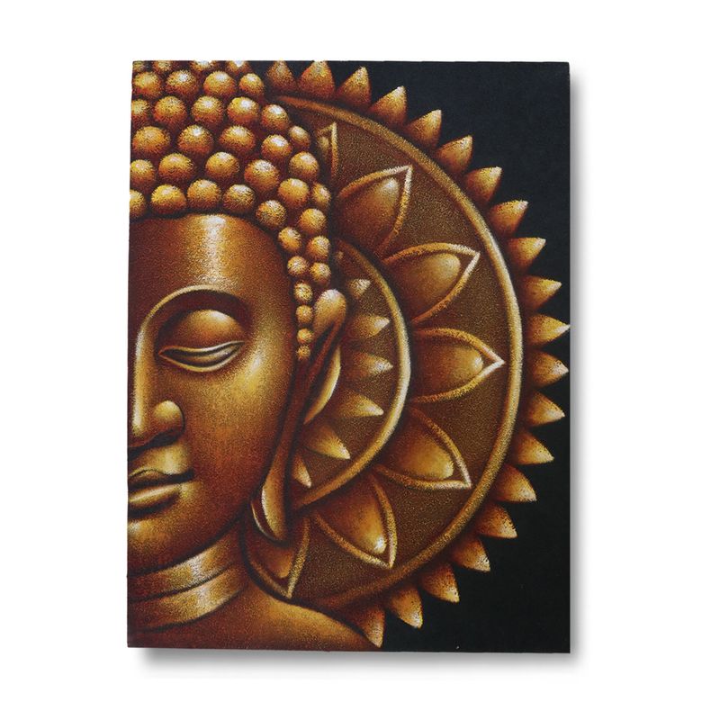 Zlatý Budha Mandala Obraz 60x80cm
