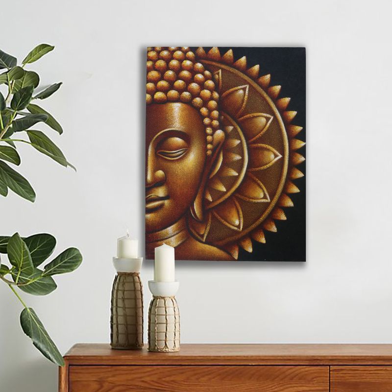 Zlatý Budha Mandala Obraz 60x80cm