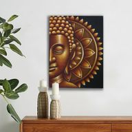 Zlatý Budha Mandala Obraz 60x80cm