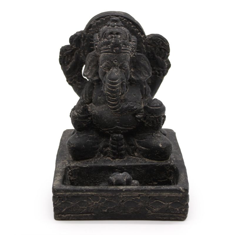 Stojan na Vonné Tyčinky Ganesh Fengshui (čierne starožitné)