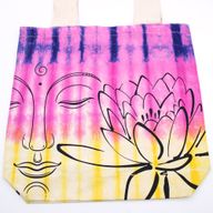 Bavlnená Taška (6oz) - 38x42x12cm - Lotus Buddha - Viacfarebná - Prírodné Ramienka