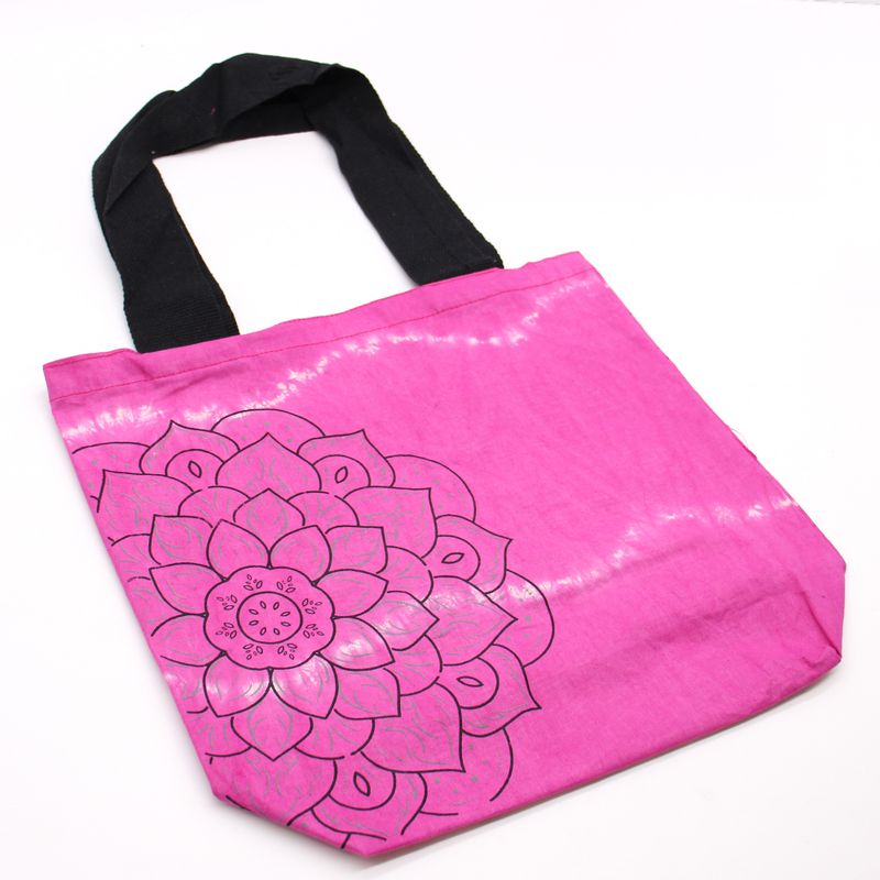 Bavlnená Taška (6oz) - 38x42x12cm - Mandala - Magento - Čierne Ramienka