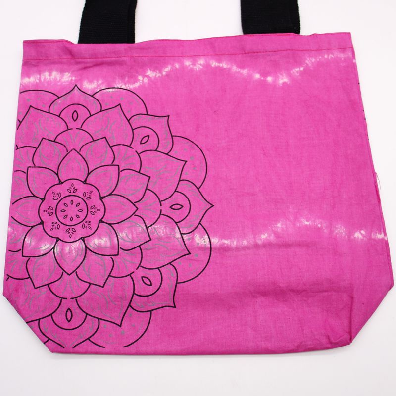 Bavlnená Taška (6oz) - 38x42x12cm - Mandala - Magento - Čierne Ramienka