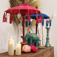 Bali Home Decor Slnečník - Bavlna - Ružový - 40 cm