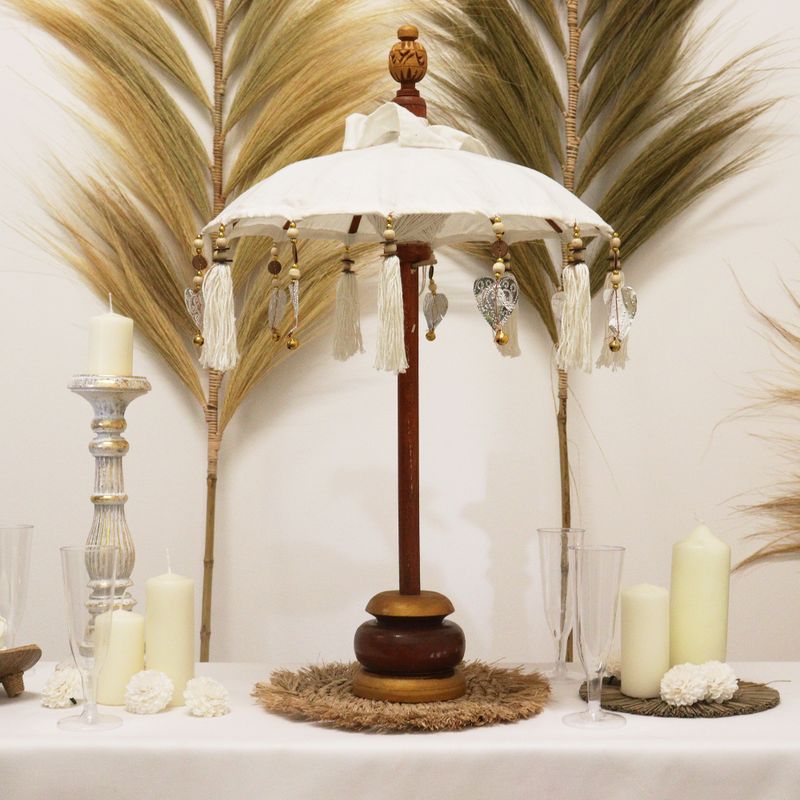 Bali Home Decor Slnečník - Bavlna - Prírodný - 40 cm