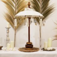 Bali Home Decor Slnečník - Bavlna - Prírodný - 40 cm