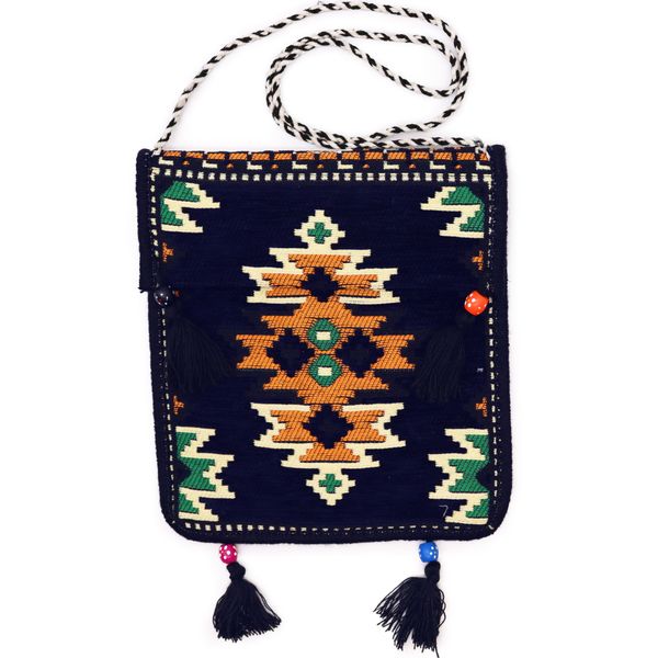 Kilim Festivalová Taška - Tmavo Modrá