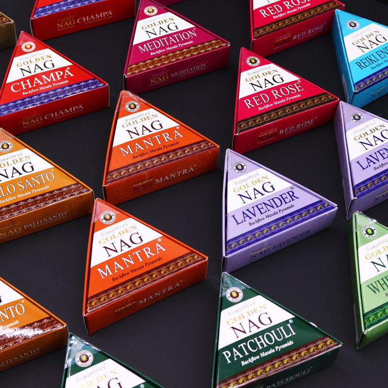 42g Jumbo Golden Nag Vonné Kužele Tečúci Dym - Levanduľa