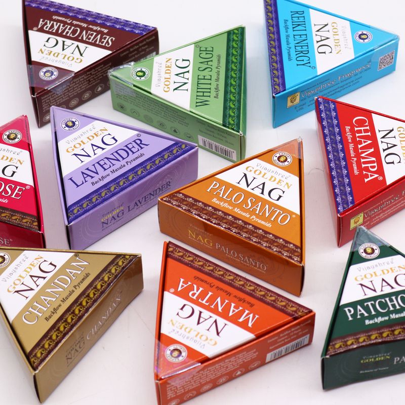 42g Jumbo Golden Nag Vonné Kužele Tečúci Dym - Biela Šalvia