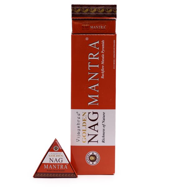 42g Jumbo Golden Nag Vonné Kužele Tečúci Dym - Mantra
