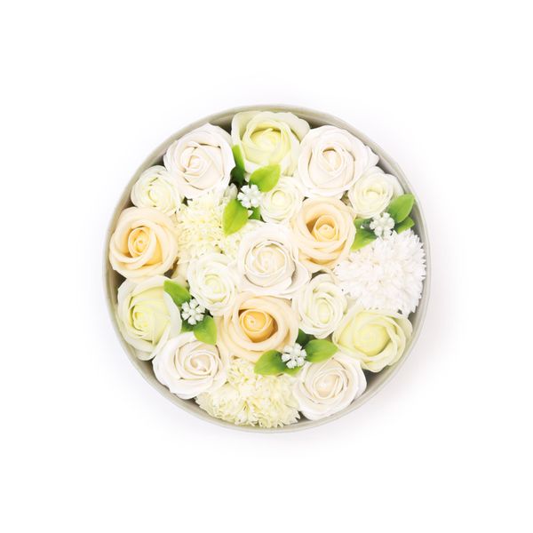Okrúhly Box - Svadba – Biely a Ivory
