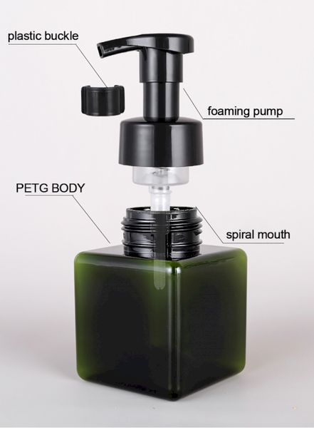 Fľaša s Dávkovačom Peny na Opakované Použitie – 450 ml