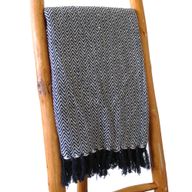 Boho Pohodlný Prehoz - 125 x 150 cm - Námornícka cik-cak