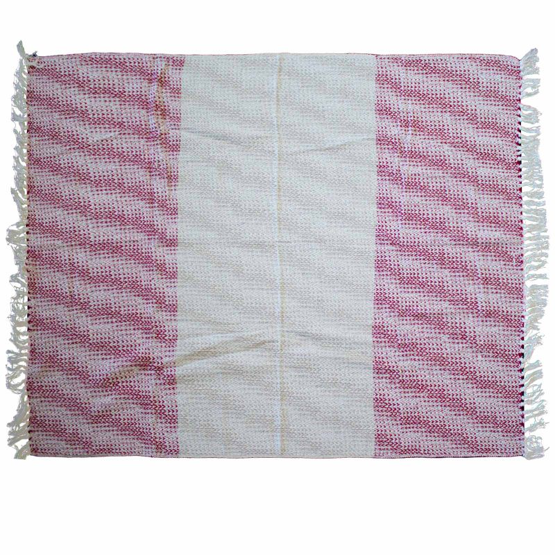 Boho Pohodlný Prehoz - 125 x 150 cm - Rubínová Dvojfarebná