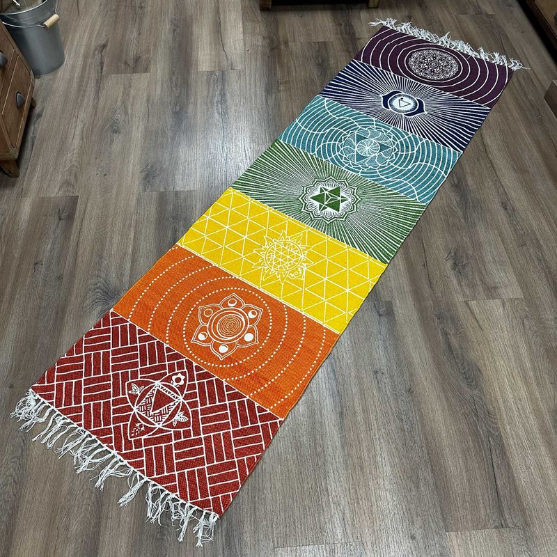 Koberec na Jogu zo 100% Bavlny - 60x200cm - 7 Čakier