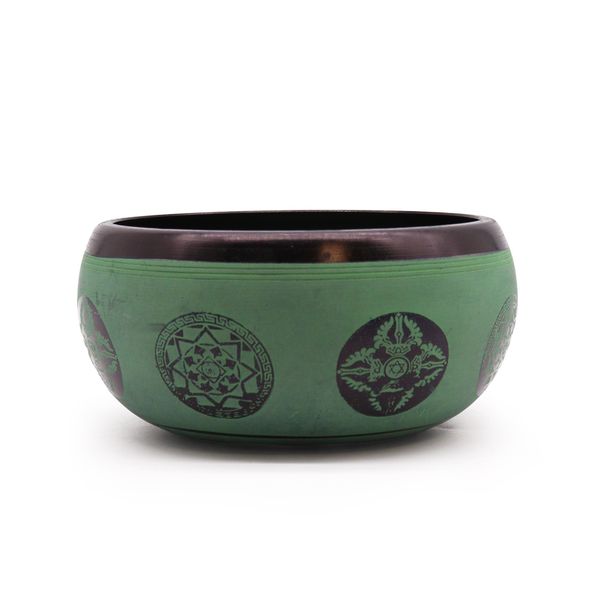 Spievajúca Miska zo Zemného Prášku - Mandala Budha - 16cm