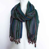 Indické Boho Šatky - 50x180 cm - Odtiene Fialovej