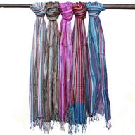 Indické Boho Šatky - 50x180cm - Odtiene Modrej
