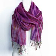 Indické Boho Šatky - 50x180cm - Odtiene Modrej