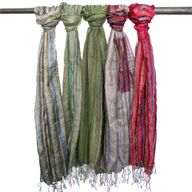 Indické Boho Šatky - 50x180cm - Odtiene Zelenej