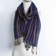 Indické Boho Šatky - 50x180cm - Rôzne Farby so Zlatou Niťou