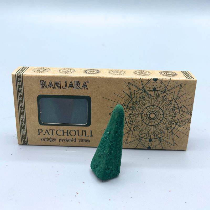 Banjara Vykurovacie Pyramídové Kužele - Pačuli