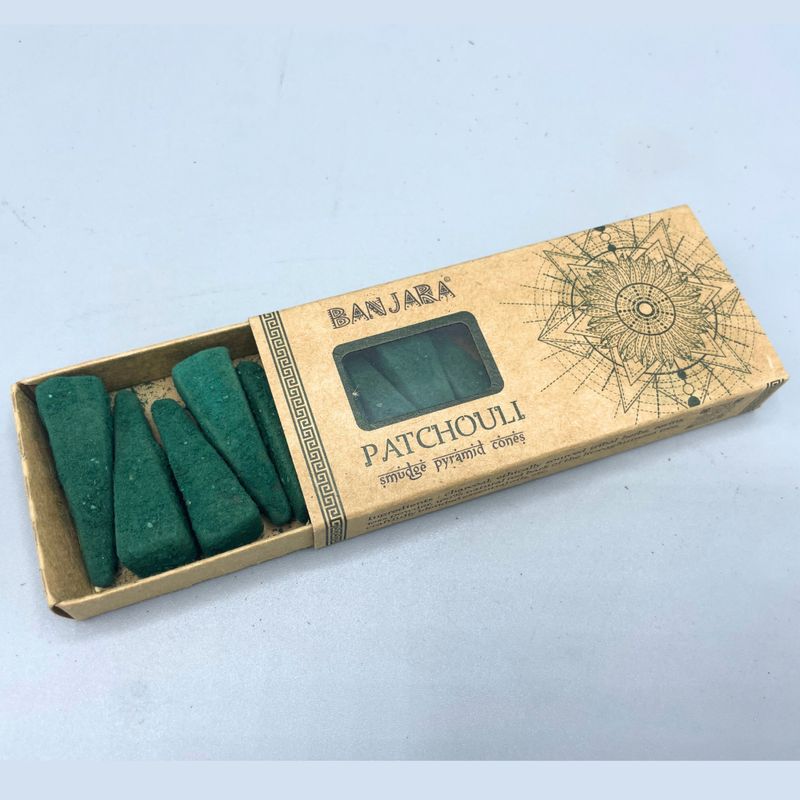 Banjara Vykurovacie Pyramídové Kužele - Pačuli