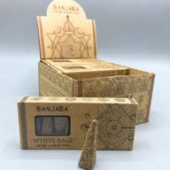 Banjara Vykurovacie Pyramídové Kužele - Biela Šalvia