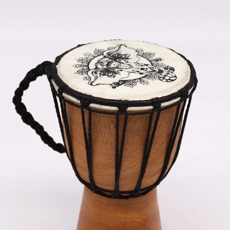 Ručne Vyrobený Bubon Djembe -  Výška 20cm