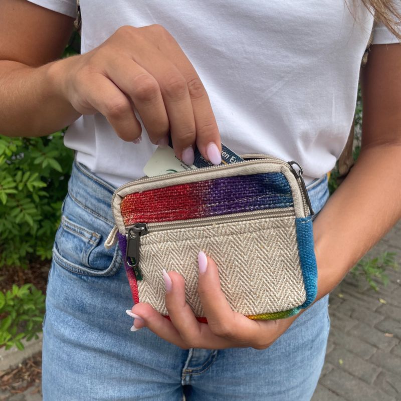 Tie Dye Konopná Štvorcová Taška
