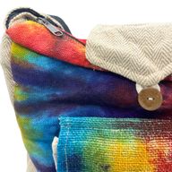 Tie Dye Konopná Študijná Taška s Predným Vreckom