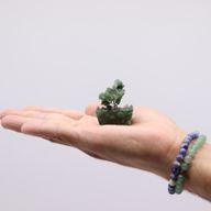 Mini Stromčeky z Drahých Kameňov na Orgonitovej Základni - Zelený Avanturín (15 kameňov)