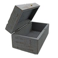 Vintage Deco - Viacúčelová Krabičky - 22x12x10cm - Sivá Hviezda