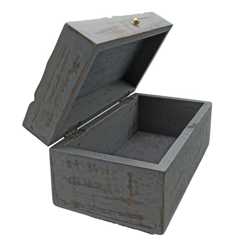 Vintage Deco - Viacúčelová Krabičky - 22x12x10cm - Sivá Hviezda