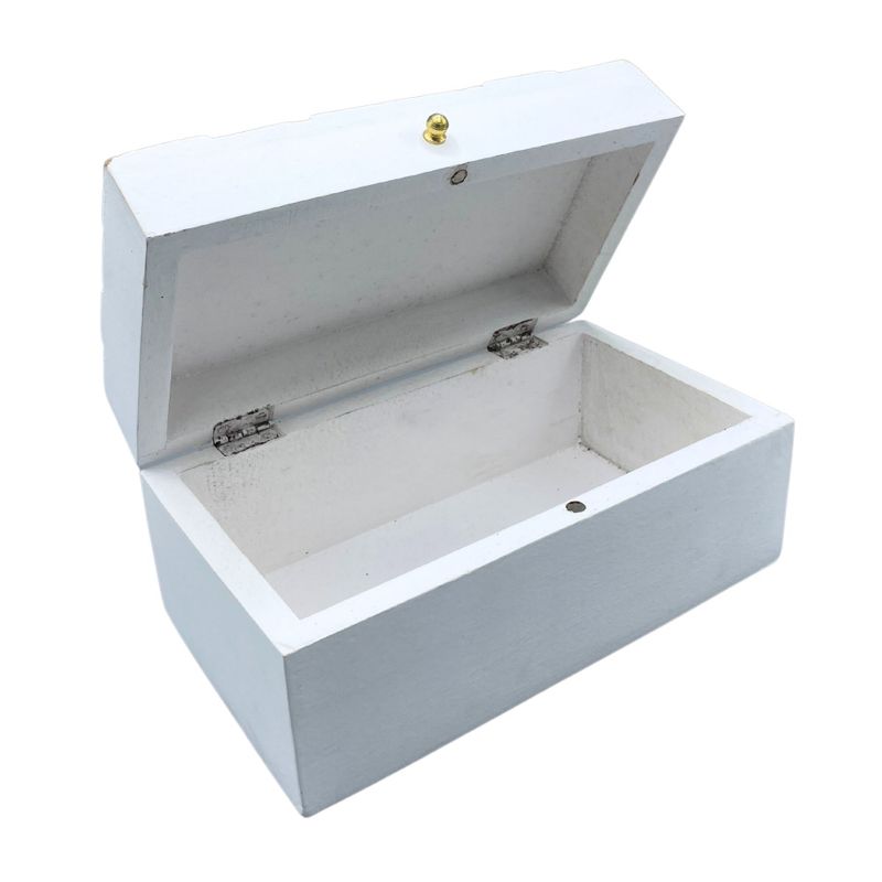 Vintage Deco - Viacúčelová Krabička - 22x12x10cm - Biele Diamanty