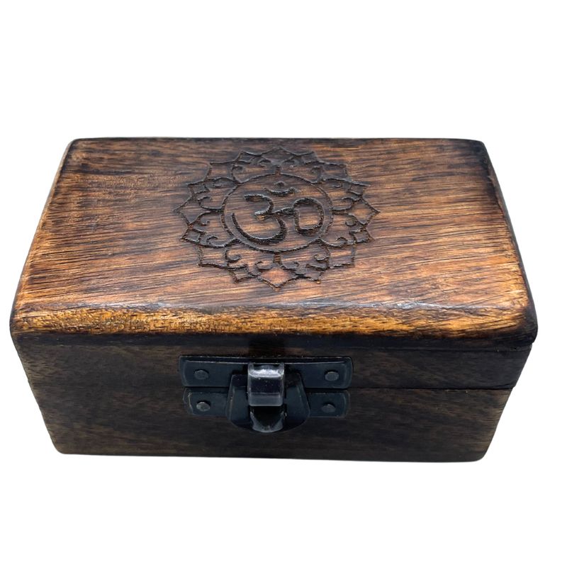 Drevená Krabička na Tabletky 9x5x4cm - Vyrezávané Vzory - Rôzne