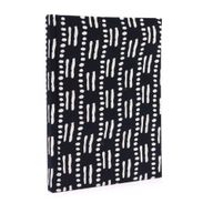 Bavlnené Zápisníky 20x15cm - 96 Strán - Čierne Bodky a Čiarky