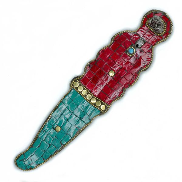 Tibetský Stojan na Vonné Tyčinky - Dýka - Budha