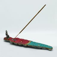 Tibetský Stojan na Vonné Tyčinky - Dýka - Budha