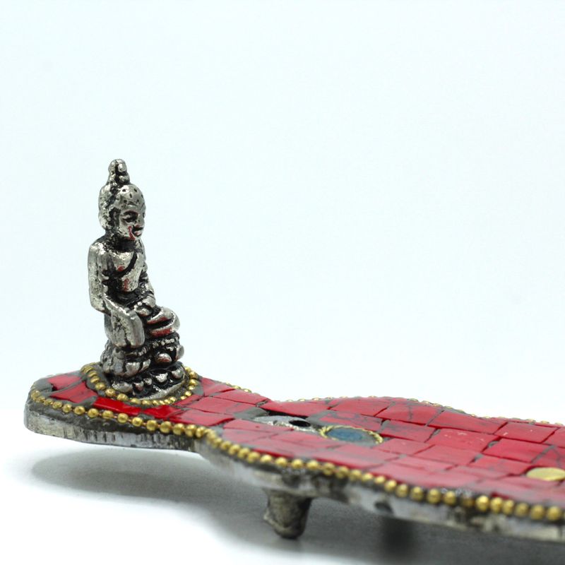 Tibetský Stojan na Vonné Tyčinky - Dýka - Budha