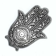 Stojan na Vonné Tyčinky Hamsa z Lešteného Hliníka, 14 cm