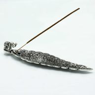 Stojan na Vonné Tyčinky Slon z Lešteného Hliníka, 20 cm