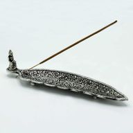 Stojan na Vonné Tyčinky Budha z Lešteného Hliníka Dlhý, 23 cm