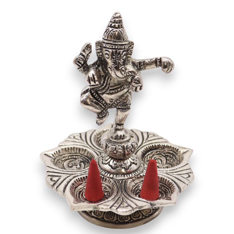 Stojan na Vonné Kužele Tancujúca Ganesha 14x10cm