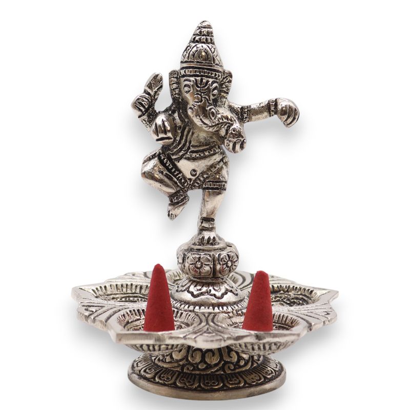 Stojan na Vonné Kužele Tancujúca Ganesha 14x10cm