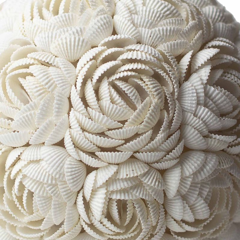 Boho Tienidlo z Morských Mušlí - Ružový Ovál - 15 cm
