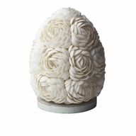 Boho Tienidlo z Morských Mušlí - Ružový Ovál - 15 cm