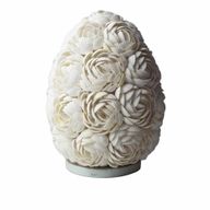 Boho Tienidlo z Morských Mušlí - Ružový Ovál - 20 cm
