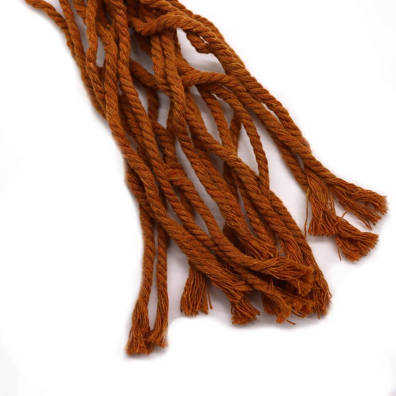 Macramé Závesný Držiak na Kvetináč - Čokoládový Stedný