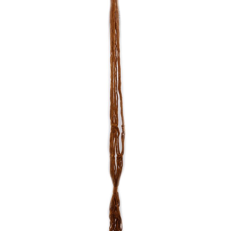 Macramé Závesný Držiak na Kvetináč - Čokoládový Stedný